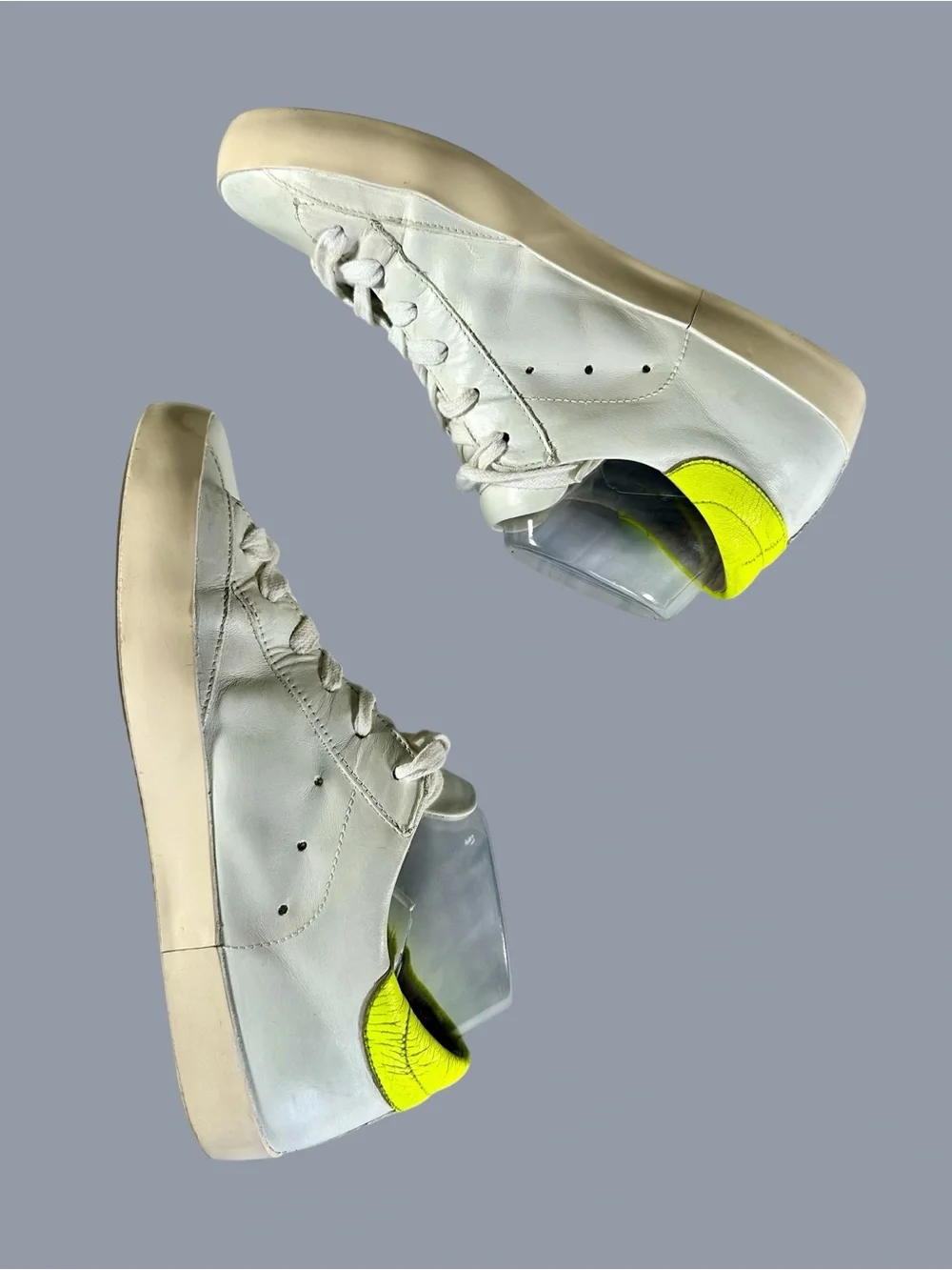 Philippe Model Paris Women’s Leather Gum Sole Sneakers